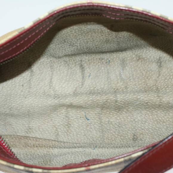 BURBERRY Nova Check Shoulder Bag PVC Leather Beige Auth 47645 - Picture 10 of 16